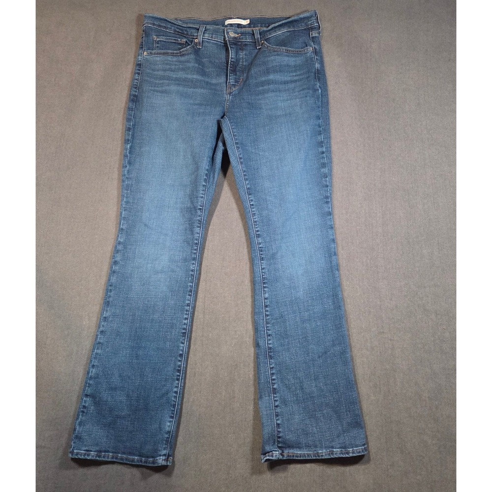 Levi's 315 Shaping Bootcut Jeans Womens 32 Blue Mid Rise Stretch 19632-0135